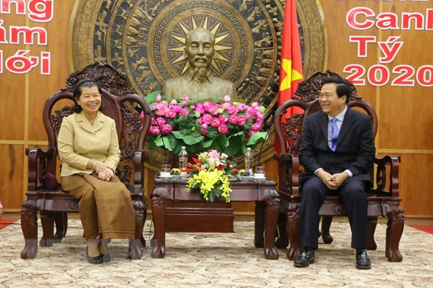 Viceprimera ministra de Camboya felicita a provincia vietnamita por el Tet ảnh 1 Viceprimera ministra de Camboya felicita a provincia vietnamita por el Tet ảnh 1