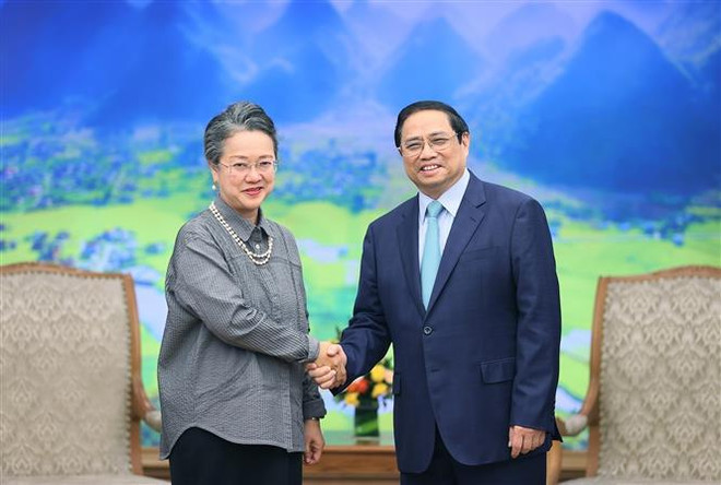 Premier vietnamita recibe a dirigente de la ONU ảnh 1 Premier vietnamita recibe a dirigente de la ONU ảnh 1
