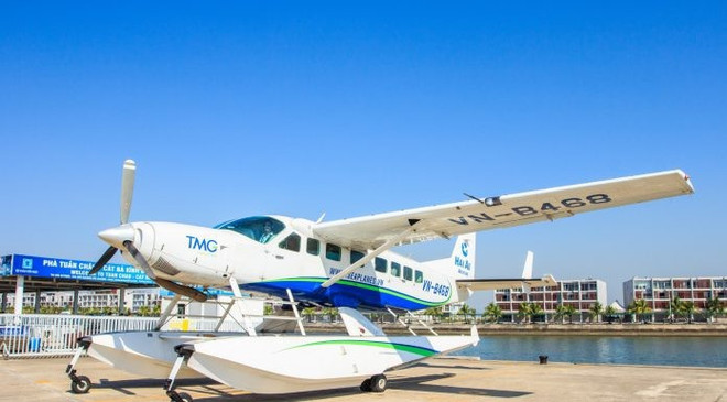 Lanzan primer vuelo comercial en hidroavión al distrito insular de Co To ảnh 1 Lanzan primer vuelo comercial en hidroavión al distrito insular de Co To ảnh 1