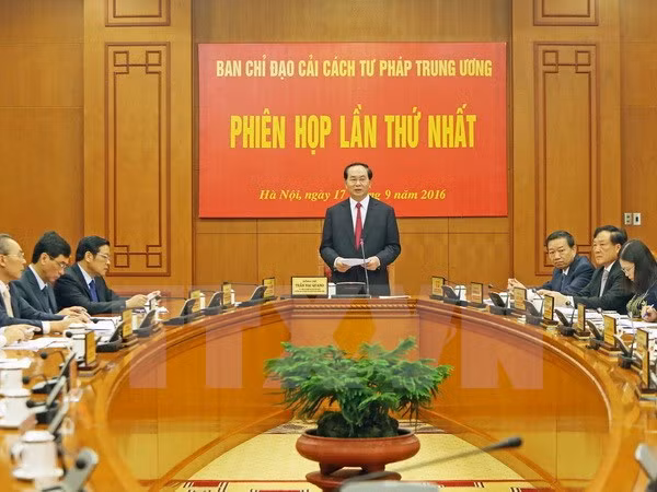 Presidente de Vietnam preside primera sesión del Comité de Reforma Judicial ảnh 1