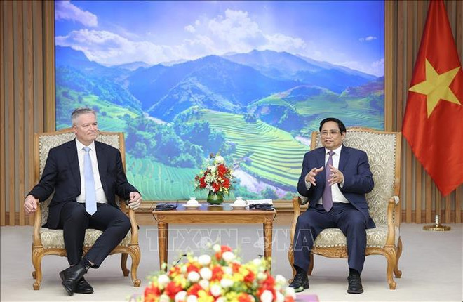 Primer ministro de Vietnam recibe al secretario general de la OCDE ảnh 1 Primer ministro de Vietnam recibe al secretario general de la OCDE ảnh 1