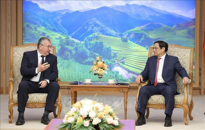 Premier vietnamita recibe a ministro-presidente de la Federación Valonia-Bruselas ảnh 1 Premier vietnamita recibe a ministro-presidente de la Federación Valonia-Bruselas ảnh 1