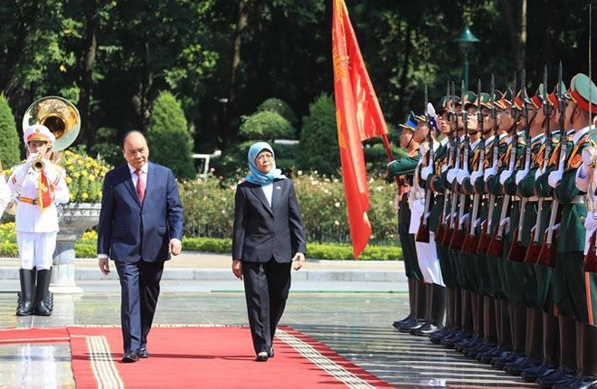 Prensa de Singapur resalta significado de visita de presidenta Halimah Yacob a Vietnam ảnh 1 Prensa de Singapur resalta significado de visita de presidenta Halimah Yacob a Vietnam ảnh 1