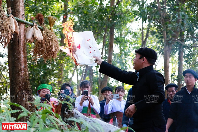 Culto al dios del bosque de etnia Mong en Vietnam ảnh 1 Culto al dios del bosque de etnia Mong en Vietnam ảnh 1