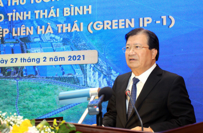 Vicepremier pide crear condiciones para atraer proyectos en zona industrial en Thai Binh ảnh 1 Vicepremier pide crear condiciones para atraer proyectos en zona industrial en Thai Binh ảnh 1