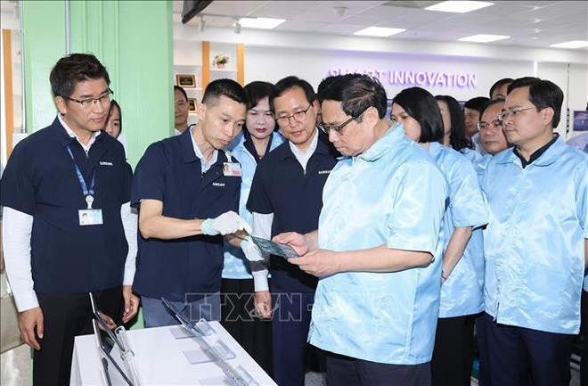 Premier realiza visita de trabajo a provincia norteña de Bac Ninh ảnh 3 Premier realiza visita de trabajo a provincia norteña de Bac Ninh ảnh 3