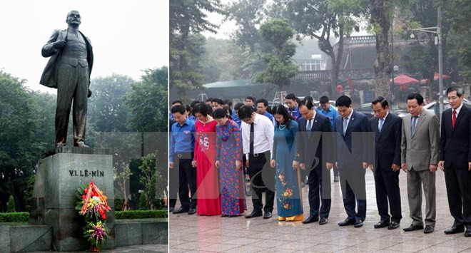 Conmemoran en Hanoi aniversario 99 de Revolución de Octubre de Rusia ảnh 1 Conmemoran en Hanoi aniversario 99 de Revolución de Octubre de Rusia ảnh 1