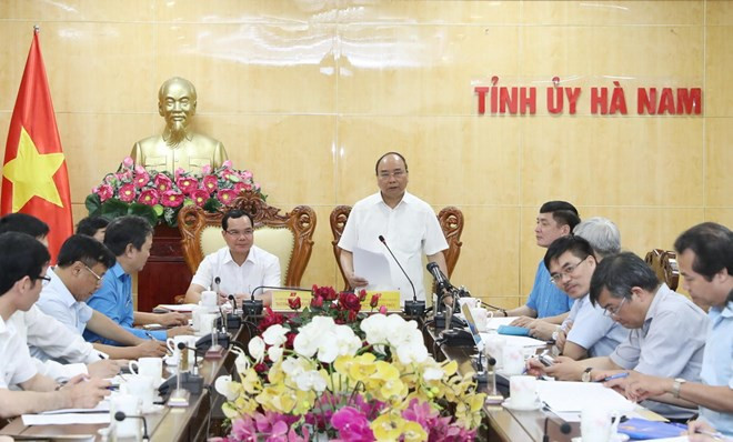 Premier Xuan Phuc elogia avances socioeconómicos de Ha Nam ảnh 1 Premier Xuan Phuc elogia avances socioeconómicos de Ha Nam ảnh 1