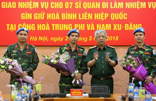 Vietnam enviará oficiales de mantenimiento de la paz a África ảnh 1 Vietnam enviará oficiales de mantenimiento de la paz a África ảnh 1
