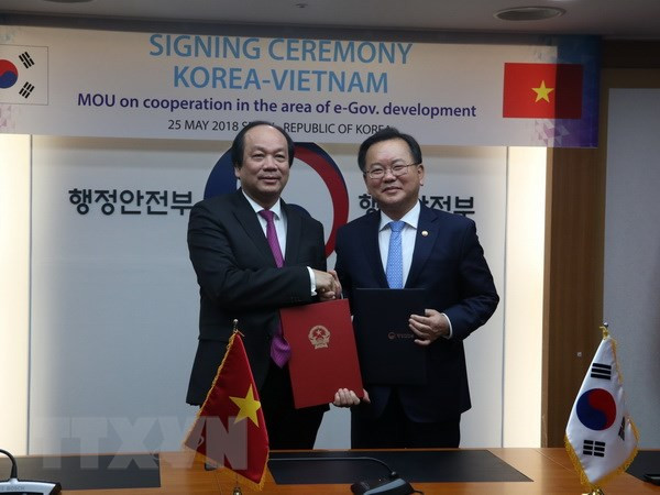 Vietnam y Sudcorea cooperan en construcción del gobierno electrónico ảnh 1 Vietnam y Sudcorea cooperan en construcción del gobierno electrónico ảnh 1