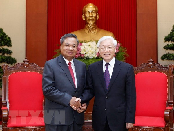 Refuerzan nexos partidistas Vietnam-Laos ảnh 1 Refuerzan nexos partidistas Vietnam-Laos ảnh 1