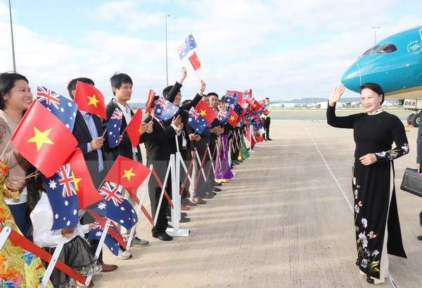 Presidenta de Asamblea Nacional de Vietnam inicia visita oficial a Australia ảnh 1 Presidenta de Asamblea Nacional de Vietnam inicia visita oficial a Australia ảnh 1