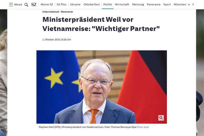 Estado alemán de Baja Sajonia quiere fortalecer cooperación con Vietnam ảnh 1 Estado alemán de Baja Sajonia quiere fortalecer cooperación con Vietnam ảnh 1