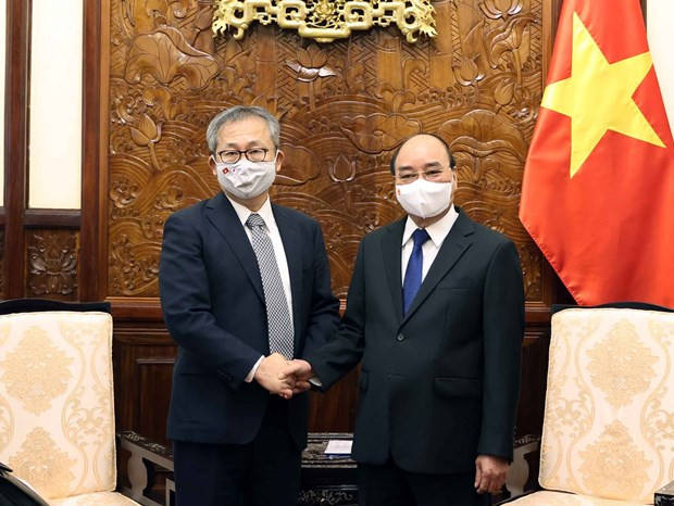Presidente vietnamita estimula a empresas japonesas a aumentar inversiones en el país ảnh 1 Presidente vietnamita estimula a empresas japonesas a aumentar inversiones en el país ảnh 1