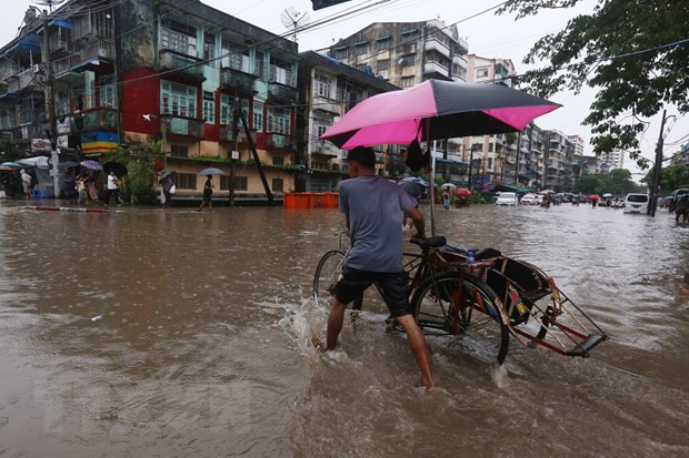 Inundaciones en Myanmar: cinco muertos y decenas miles de evacuados ảnh 1 Inundaciones en Myanmar: cinco muertos y decenas miles de evacuados ảnh 1
