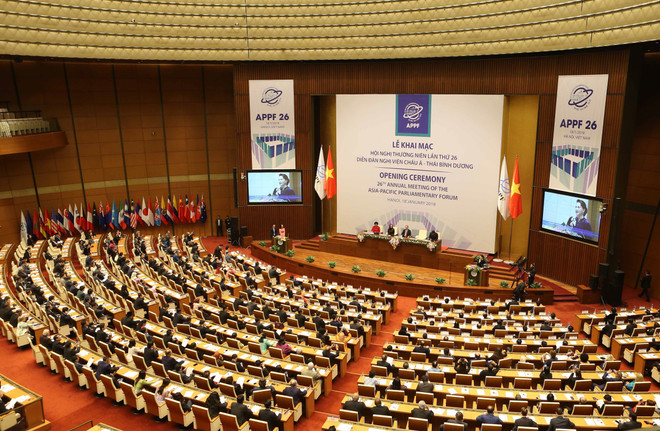 Inauguran en Vietnam XXVI Reunión de Foro Parlamentario Asia-Pacífico ảnh 1 Inauguran en Vietnam XXVI Reunión de Foro Parlamentario Asia-Pacífico ảnh 1
