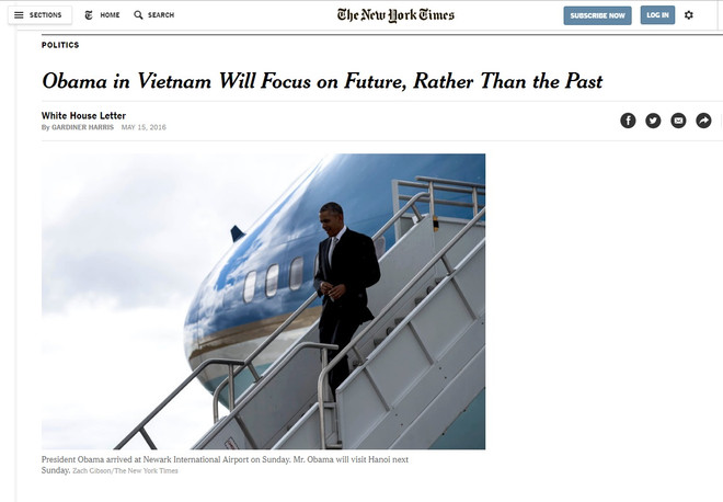The New York Times publica artículo sobre próxima visita de Obama a Vietnam ảnh 1 The New York Times publica artículo sobre próxima visita de Obama a Vietnam ảnh 1