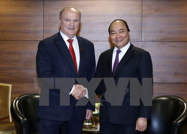 Premier vietnamita se reúne con líder comunista ruso ảnh 1 Premier vietnamita se reúne con líder comunista ruso ảnh 1