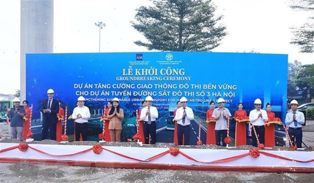 Hanoi lanza proyecto de transporte sostenible para línea de metro 3 ảnh 1
