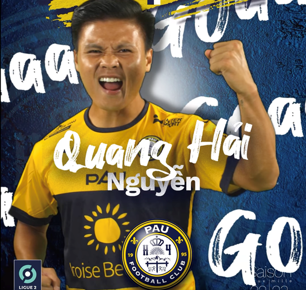 Brilla centrocampista vietnamita Quang Hai con su primer gol en la Ligue 2 ảnh 1 Brilla centrocampista vietnamita Quang Hai con su primer gol en la Ligue 2 ảnh 1