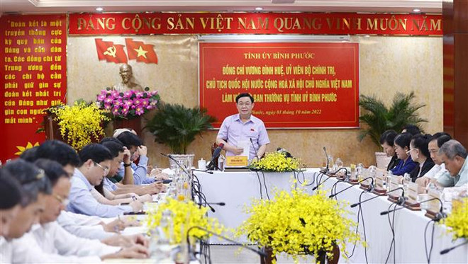 Presidente del Parlamento de Vietnam traza tareas para desarrollo de provincia sureña ảnh 1 Presidente del Parlamento de Vietnam traza tareas para desarrollo de provincia sureña ảnh 1