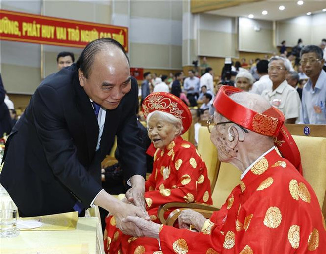 Reitera presidente de Vietnam prioridad concedida a cuidado de ancianos ảnh 1 Reitera presidente de Vietnam prioridad concedida a cuidado de ancianos ảnh 1