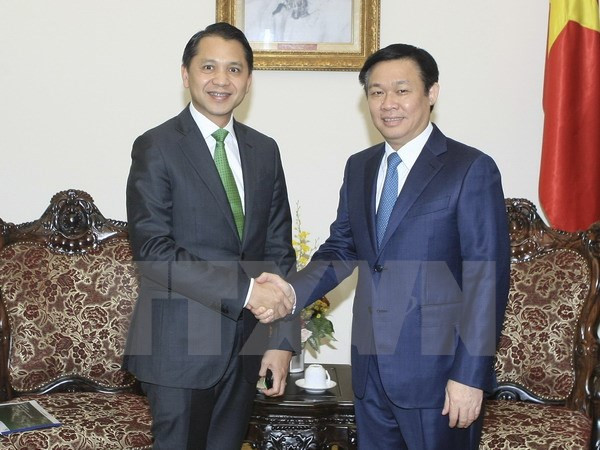 Vicepremier de Vietnam recibe a presidente de banco tailandés Kasikornbank ảnh 1 Vicepremier de Vietnam recibe a presidente de banco tailandés Kasikornbank ảnh 1