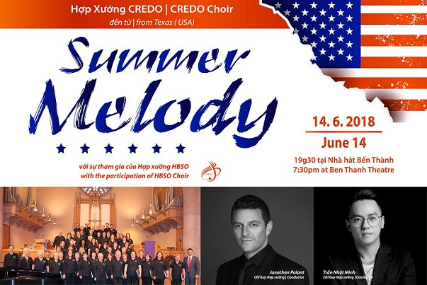 Cantantes de coro estaounidenses y vietnamitas actuarán en Ciudad Ho Chi Minh ảnh 1 Cantantes de coro estaounidenses y vietnamitas actuarán en Ciudad Ho Chi Minh ảnh 1