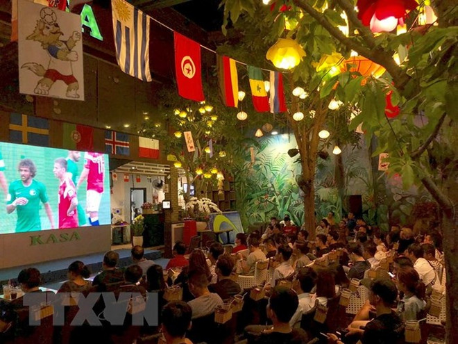 En Vietnam Copa Mundial se juega en bares y cafeterías ảnh 1