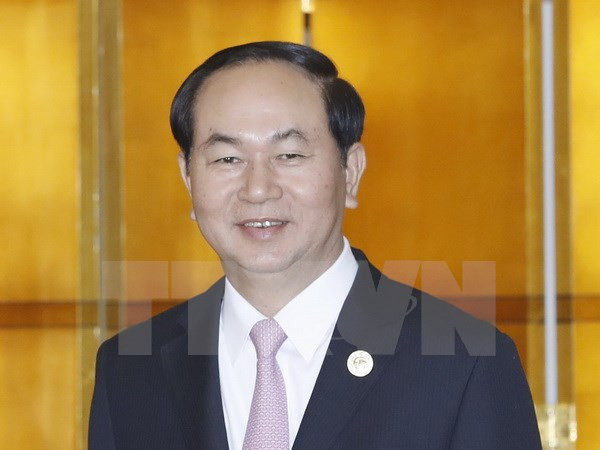 Presidente de Vietnam se reúne en China con líderes de diversos países ảnh 1 Presidente de Vietnam se reúne en China con líderes de diversos países ảnh 1