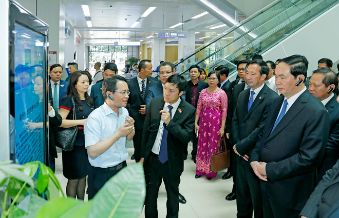 Presidente vietnamita invita inversiones chinas en proyectos de alta tecnología ảnh 1 Presidente vietnamita invita inversiones chinas en proyectos de alta tecnología ảnh 1