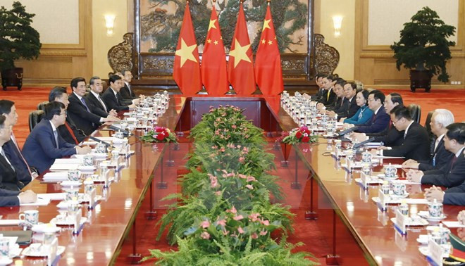 Presidente vietnamita reitera nexos amistosos con China ảnh 1