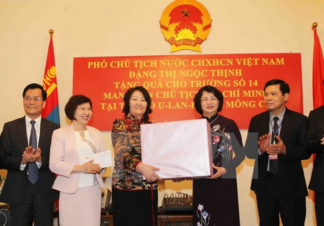 Vicepresidenta vietnamita prosigue actividades en Mongolia ảnh 1 Vicepresidenta vietnamita prosigue actividades en Mongolia ảnh 1
