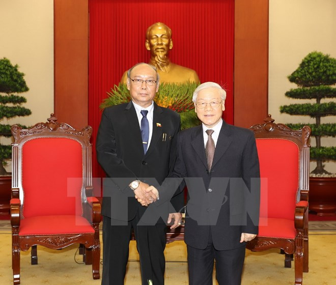 Vietnam atesora lazos con Myanmar, asevera líder partidista ảnh 1 Vietnam atesora lazos con Myanmar, asevera líder partidista ảnh 1