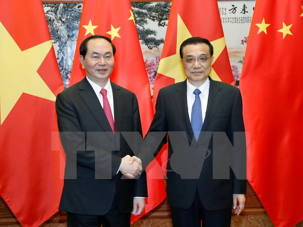 Presidente vietnamita propone medidas para impulsar cooperación con China ảnh 1