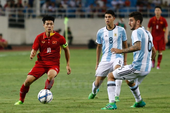 Fútbol: Selección sub-22 de Vietnam cae en partido amistoso con Argentina ảnh 1 Fútbol: Selección sub-22 de Vietnam cae en partido amistoso con Argentina ảnh 1