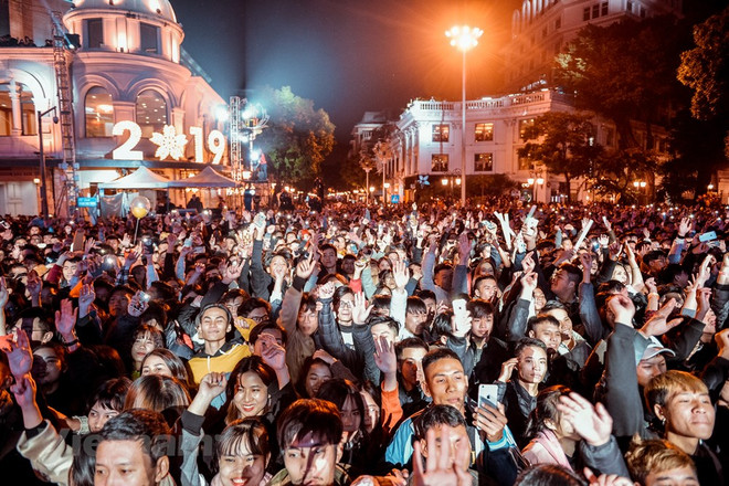 Celebran el Año Nuevo 2019 en ciudades vietnamitas ảnh 1 Celebran el Año Nuevo 2019 en ciudades vietnamitas ảnh 1