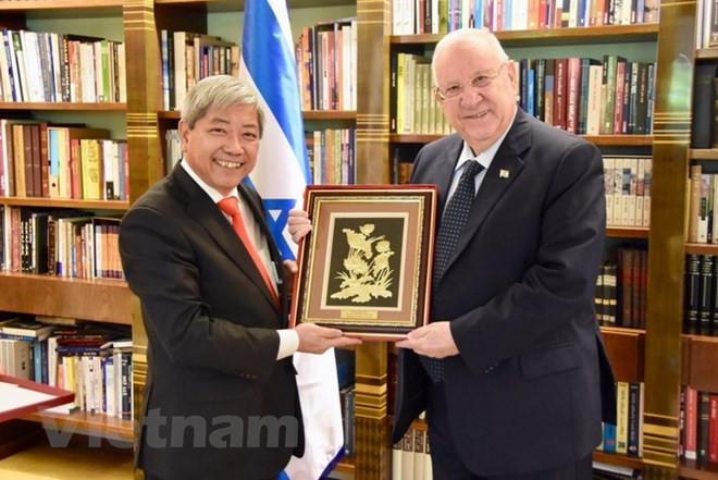 Presidente de Israel reitera importancia que concede su país a nexos con Vietnam ảnh 1 Presidente de Israel reitera importancia que concede su país a nexos con Vietnam ảnh 1