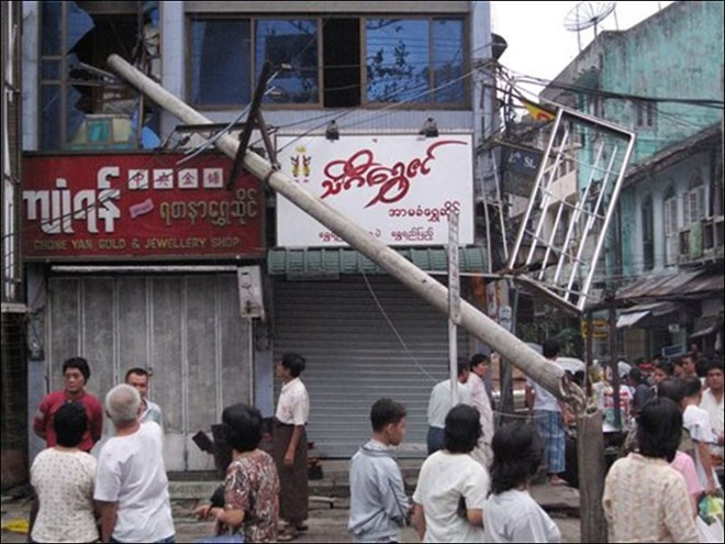 Desastres en Myanmar provocan 18 muertos y 24 heridos ảnh 1 Desastres en Myanmar provocan 18 muertos y 24 heridos ảnh 1