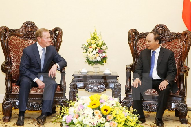 Premier vietnamita recibe delegación de empresarios estadounidenses ảnh 1 Premier vietnamita recibe delegación de empresarios estadounidenses ảnh 1
