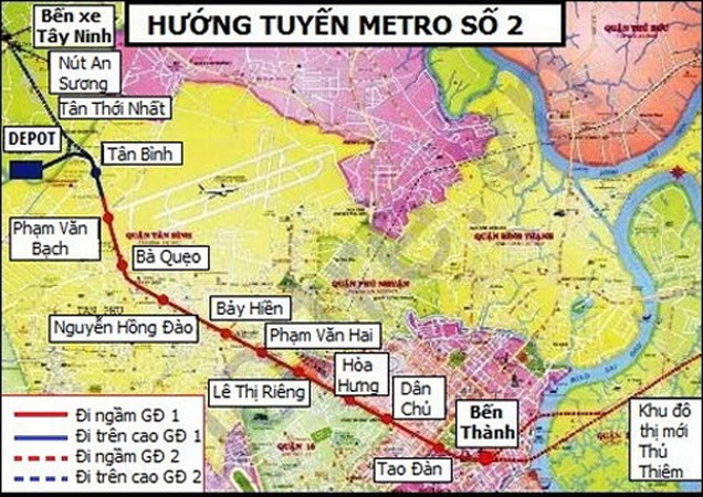 Aceleran proyecto de metro en Ciudad Ho Chi Minh ảnh 1 Aceleran proyecto de metro en Ciudad Ho Chi Minh ảnh 1