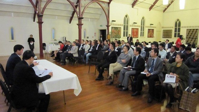 Efectúan encuentro entre empresarios vietnamitas en Nueva Zelanda ảnh 1 Efectúan encuentro entre empresarios vietnamitas en Nueva Zelanda ảnh 1