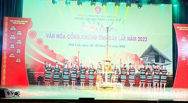 Exaltan cultura de Tay Nguyen en festival de gongs ảnh 1