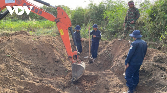 Recolectan 11 restos de mártires vietnamitas caídos en Camboya ảnh 1 Recolectan 11 restos de mártires vietnamitas caídos en Camboya ảnh 1