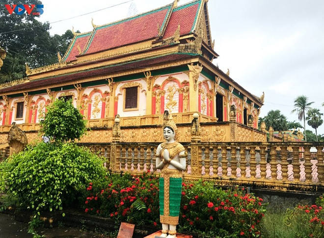 La pagoda Chroi Tansa, obra emblemática de la cultura jemer en Tra Vinh ảnh 1 La pagoda Chroi Tansa, obra emblemática de la cultura jemer en Tra Vinh ảnh 1