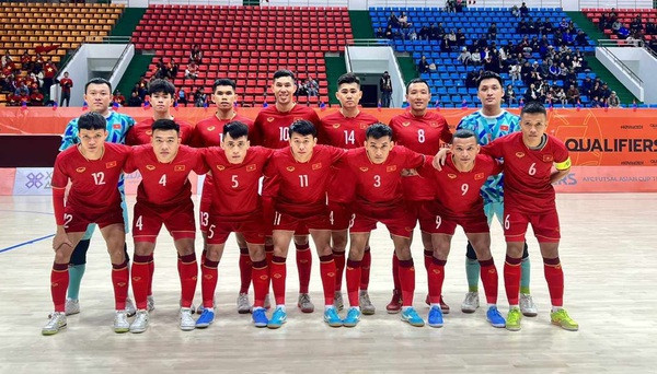 Fútbol sala de Vietnam gana todos partidos en eliminatorias asiáticas 2024 ảnh 1 Fútbol sala de Vietnam gana todos partidos en eliminatorias asiáticas 2024 ảnh 1