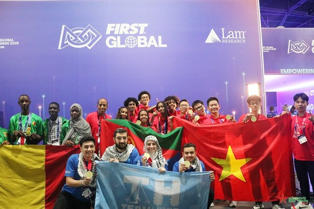 Escolares vietnamitas ganan por primera vez el Concurso Mundial de Robótica FGC 2023 ảnh 2 Escolares vietnamitas ganan por primera vez el Concurso Mundial de Robótica FGC 2023 ảnh 2