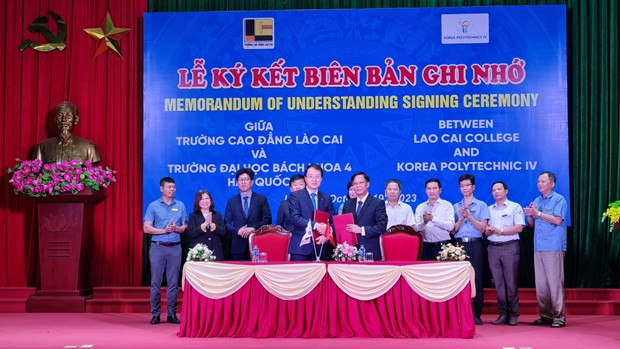 Lao Cai y Corea del Sur refuerzan cooperación en capacitación ảnh 1 Lao Cai y Corea del Sur refuerzan cooperación en capacitación ảnh 1
