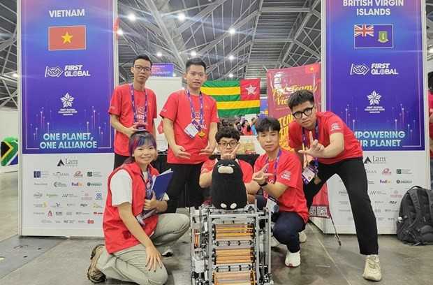 Escolares vietnamitas ganan por primera vez el Concurso Mundial de Robótica FGC 2023 ảnh 1 Escolares vietnamitas ganan por primera vez el Concurso Mundial de Robótica FGC 2023 ảnh 1