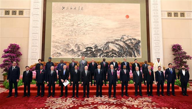 Presidente de Vietnam participa en el tercer Foro de la Franja y la Ruta en China ảnh 1 Presidente de Vietnam participa en el tercer Foro de la Franja y la Ruta en China ảnh 1